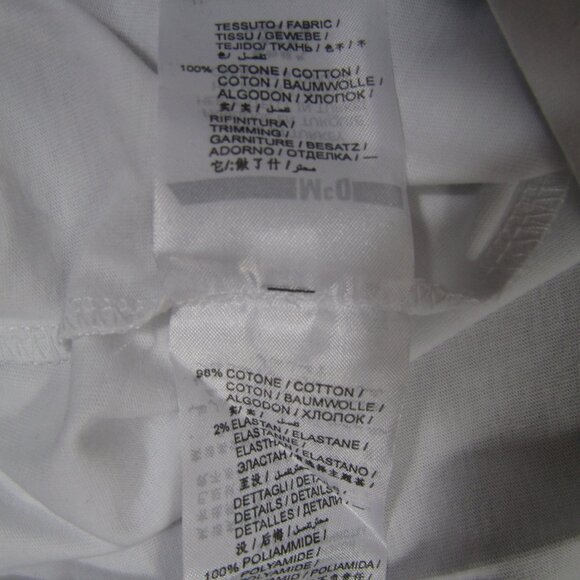 MCQ McQueen Medium White Graphic Short Sleeve Tee T Shirt - Picture 5 of 7